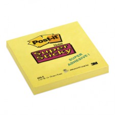 Bloczek samoprzylepny żółty Post-it Super Sticky 76x76mm - BLK 100