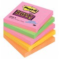 Bloczki neon samoprzylepne Post-it Super Sticky 76x76mm - BLK 143