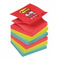 Bloczki samoprzylepne promienne kolory Post-it Super sticky Z-Notes 76x76mm - BLK 279